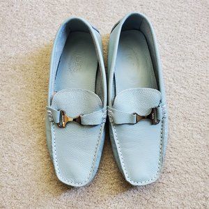 Light Blue Tod's Driving Loafer